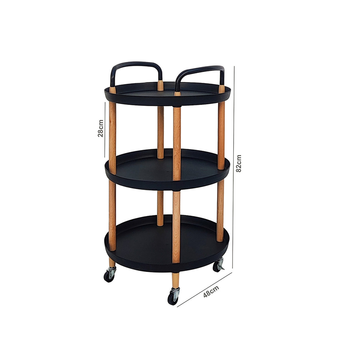 Sofa Side Coffee Table & Serving Trolley