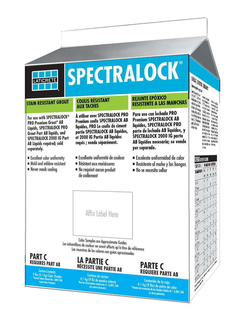 Spectralock Epoxy Grout Part C – 1242 Platinum | 4.1kg Color Powder
