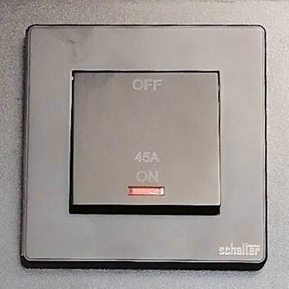 1gang Dp Switch With Indicator Black