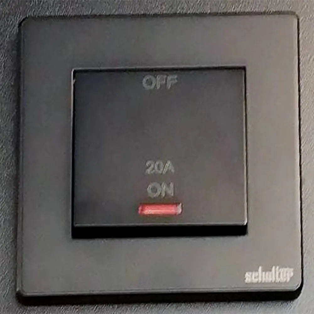 1 Gang Switch With Indicator Black BoB Lights