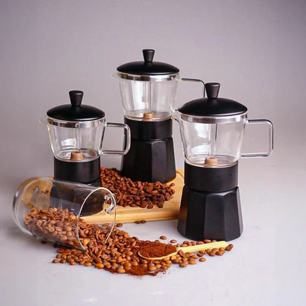 Bambum Stone - Glass Moka Pot 3 Cups