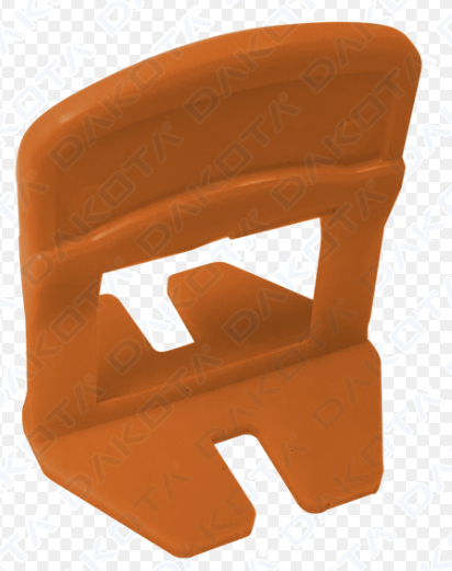 Tile Spacer Clip 0.5mm – Orange Two-Level Leveling Clip (250 Pcs/Pack) | Model TER04-4309EB05