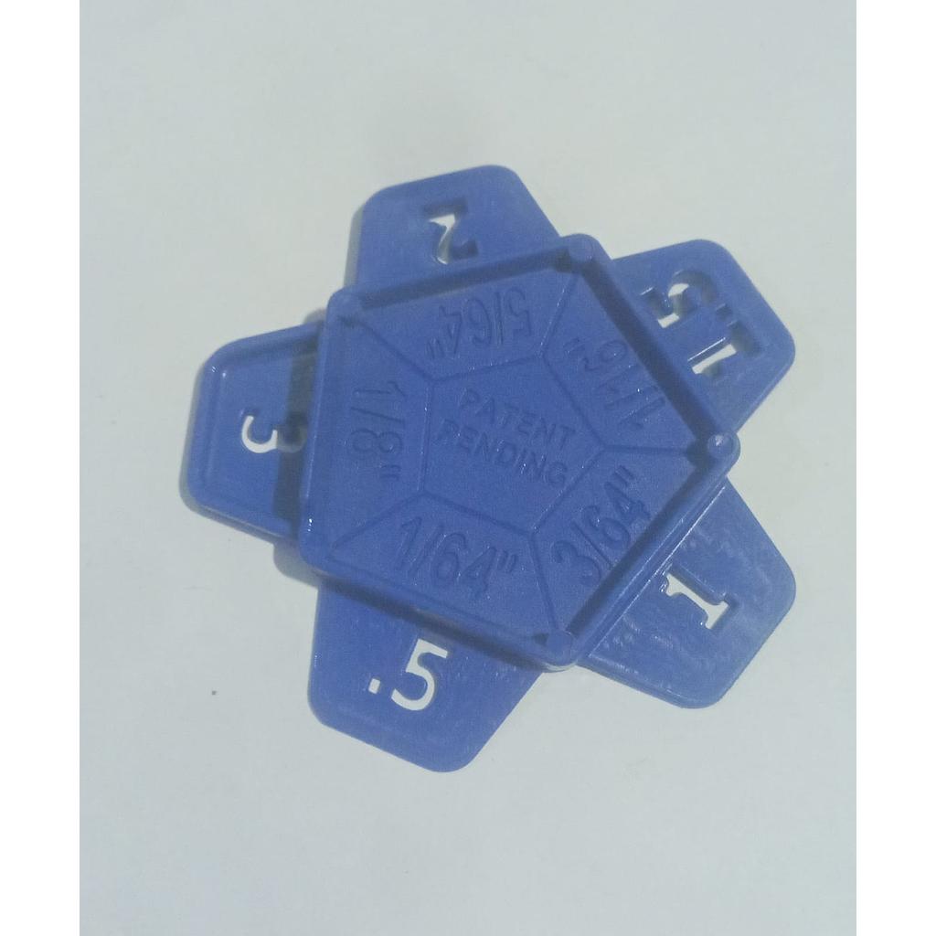 Penta Tile Spacer – Multi-Size (1/64" to 1/8")