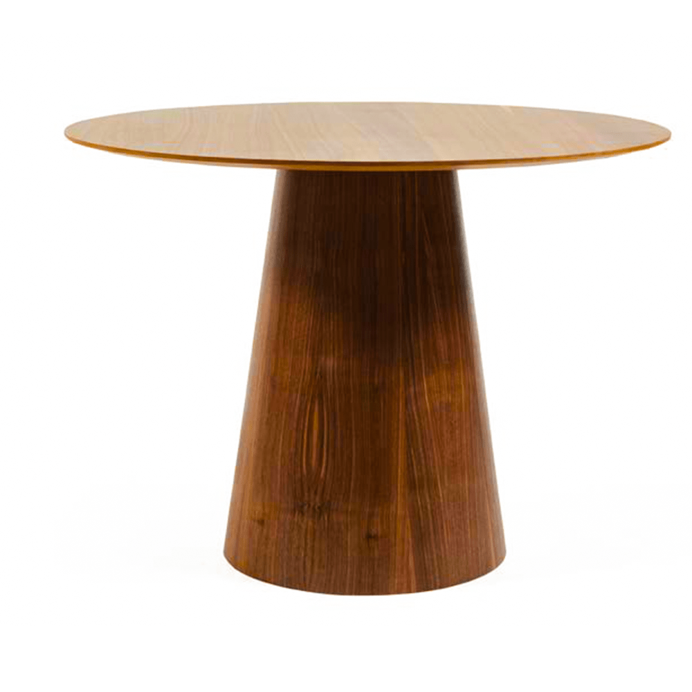 Wooden Ruound T-shape Teapoy