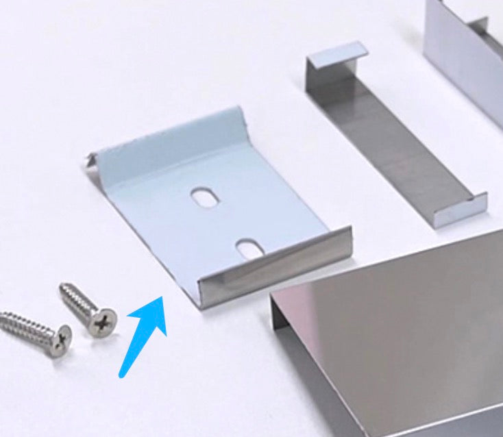 Tile Trim Clip – Stainless Steel Fixing Bracket with Screws