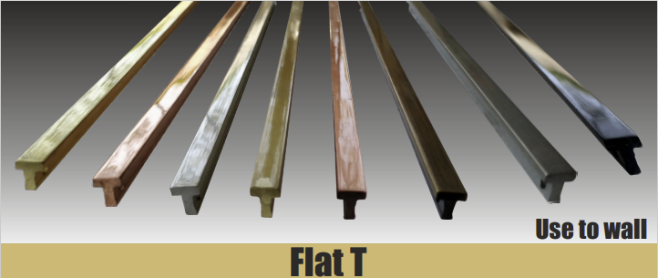 Tile Trim – 12mm Flat T Copper Glossy | 2400mm Length – Wall Divider Profile