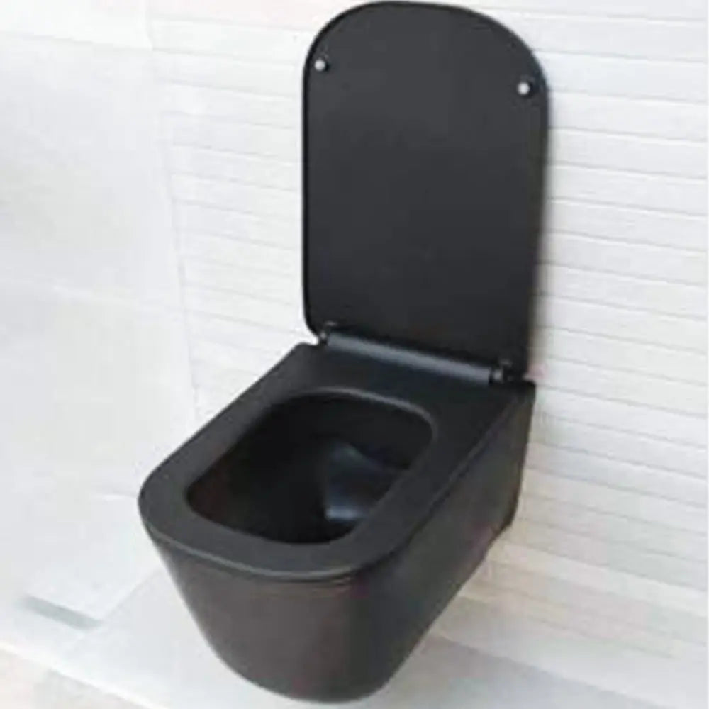 Tribeca Wall Hung Wc Norim Matt Black BuyonBudget