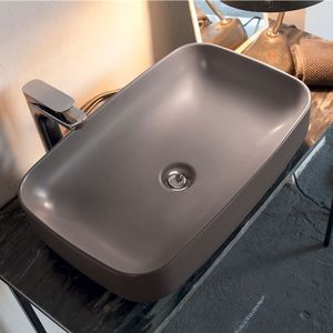 Tribeca Freestanding Wash Basin – 60×38 cm | One-Hole Design in Matt Grey (Art. 514159)