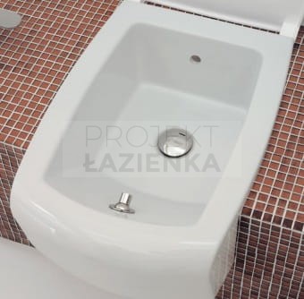 UNA White Glossy Semi-Inset WC – S-Trap | 52×37.4×17 cm