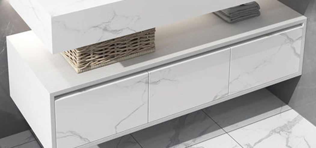 Under Cabinet MG-01 β White Marble Finish | 80mm Depth (Model 90561)