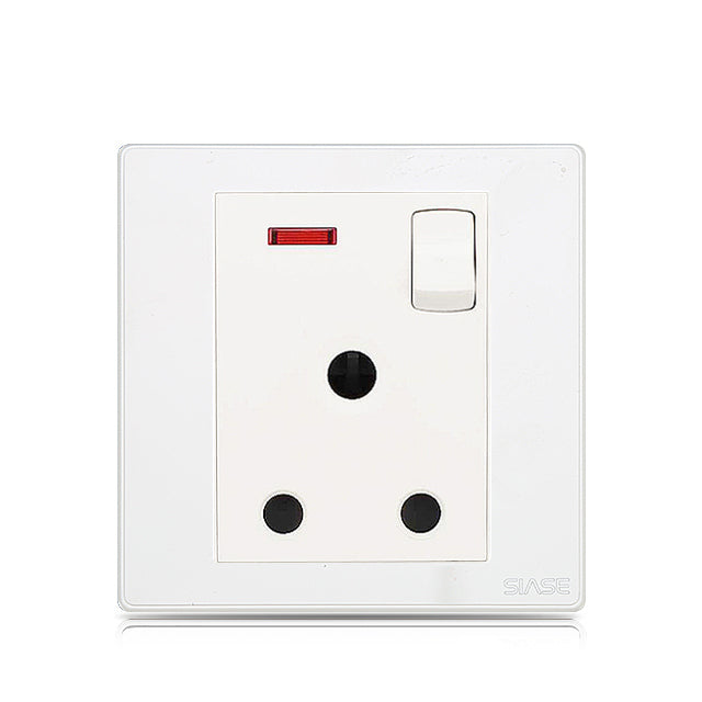 V032-W 250V 1 Gang 15A Switched Socket With Indicator