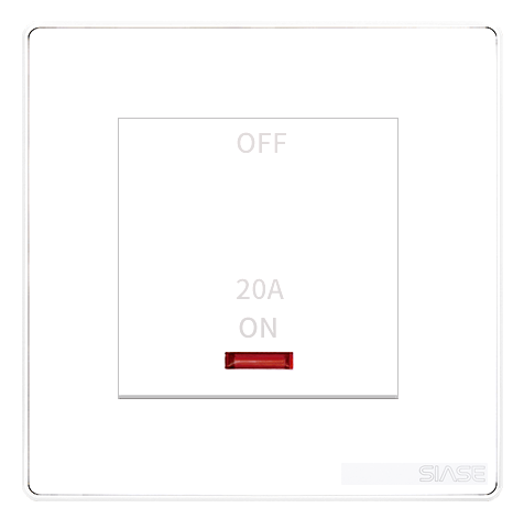 V038-W 1Gang 20A Switch With Indicator