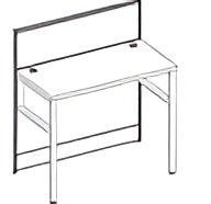 محطة عمل V10-212-1P، الأبعاد: 1200 × 630 × ارتفاع 1000 مم