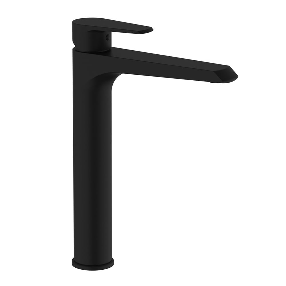 Velvet Super Wash Basin Mixer With Click Clack Waste - Black Matt