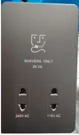 Grey 146 Shaver Socket