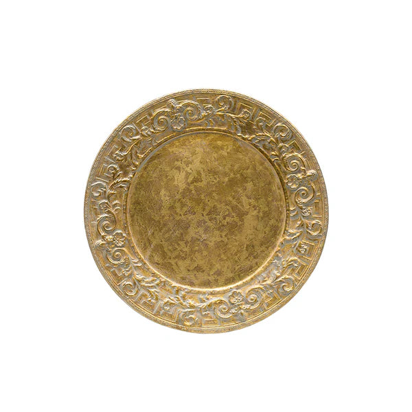 Sezzatini 35 Cm Charger Plate Fret Tutto Oro Supreme