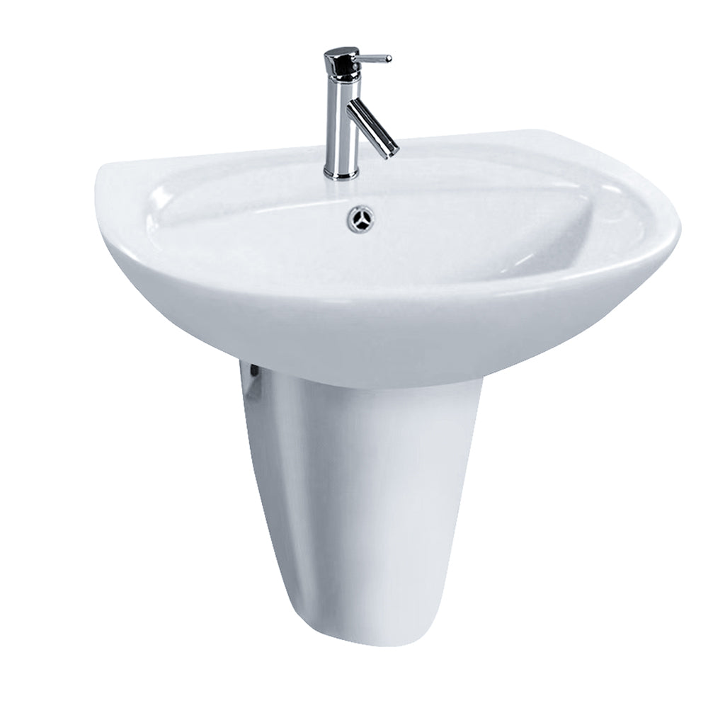 Wall Hung Half Pedestal Wash Basin
