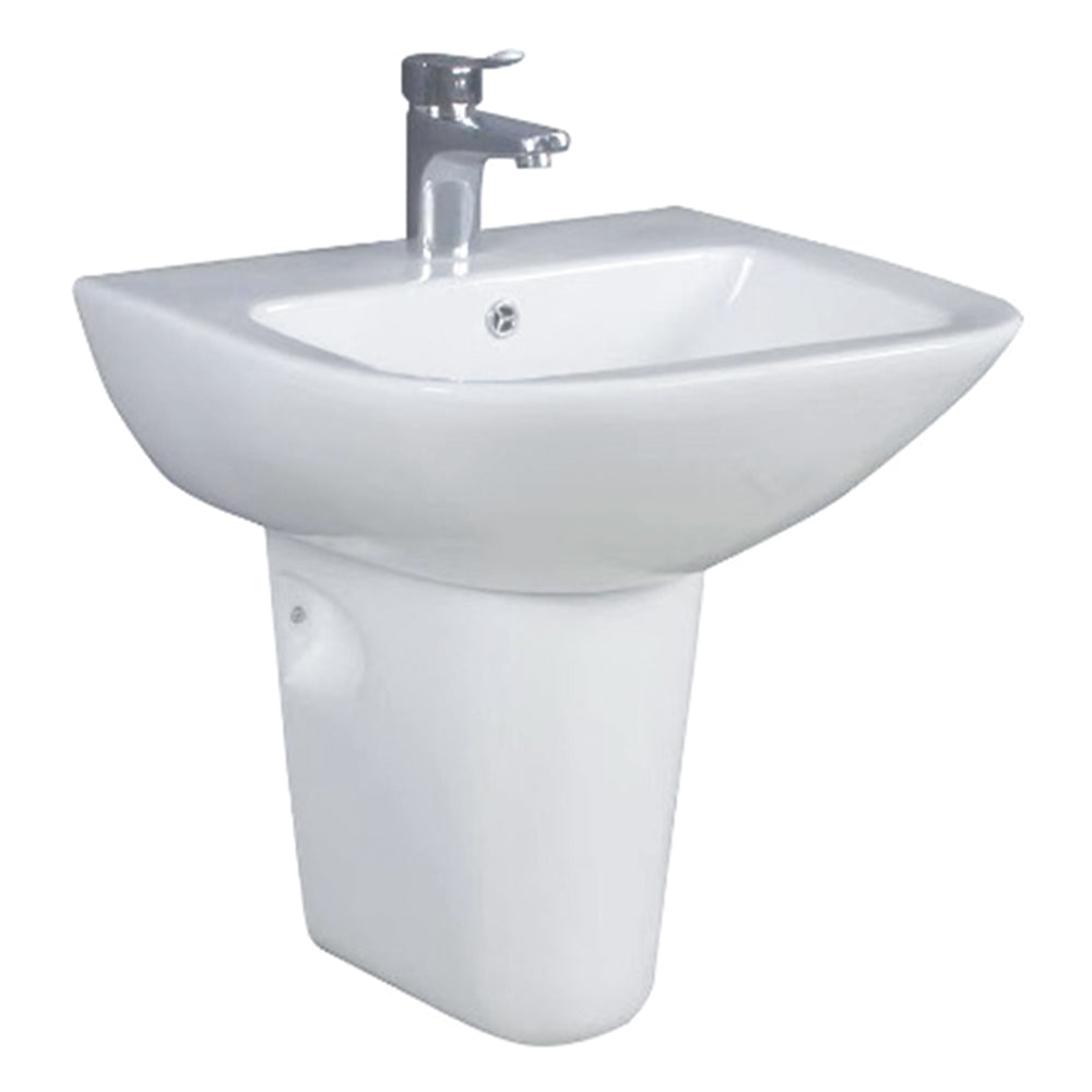 Wall Hung Half Pedestal Wash Basin