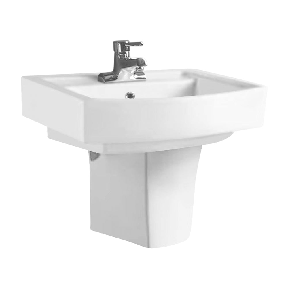 Wall Hung Half Pedestal Wash Basin