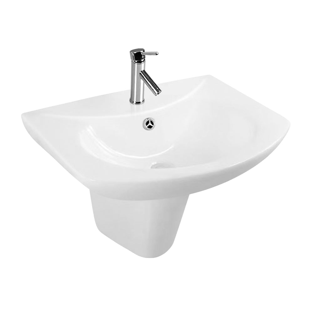 Wall Hung Half Pedestal Wash Basin