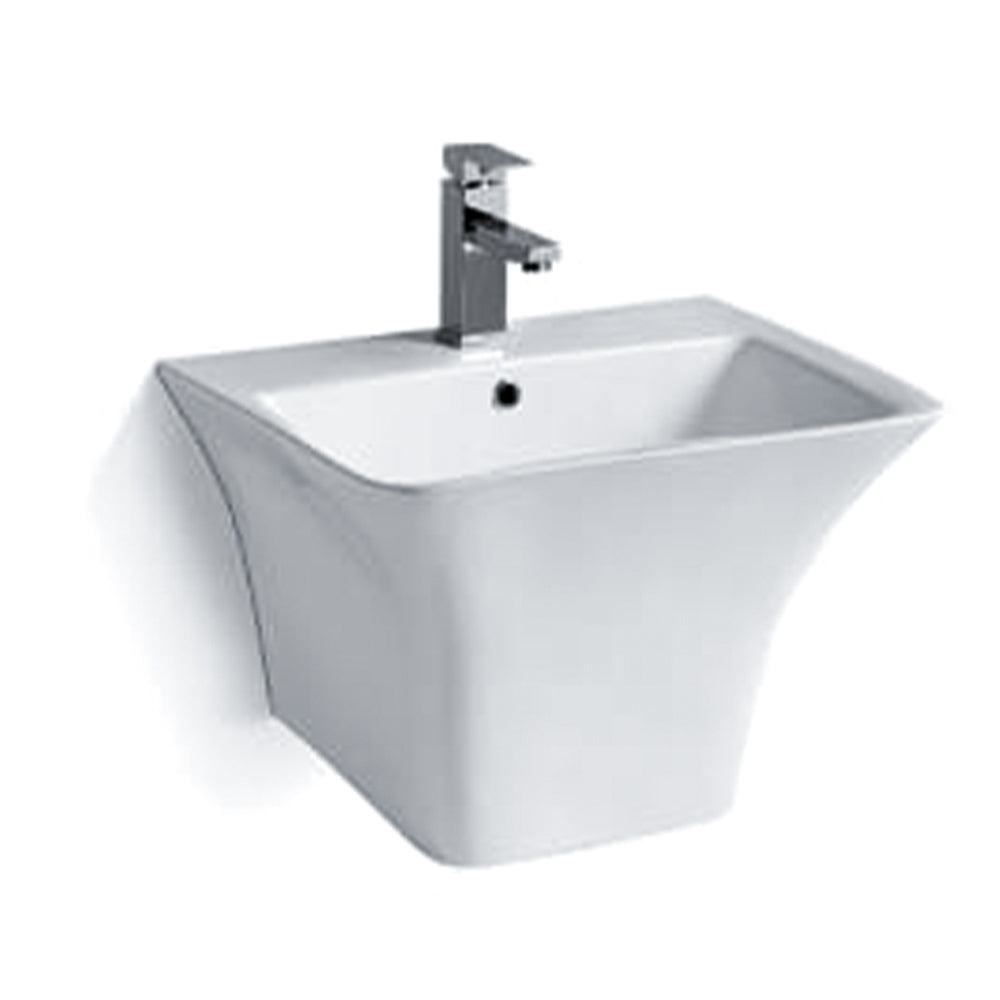 Wall Hung Wash Basin - White