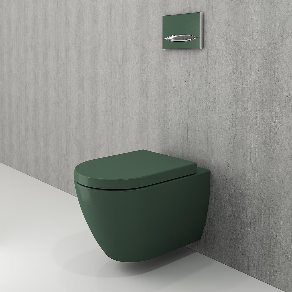 Wall Hung WC – Rimless Venezia 1295-027-0129 (Mat Green):