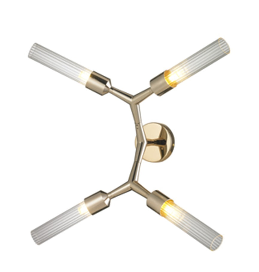 10308W/4 Gold G9 4L Wall Lamp