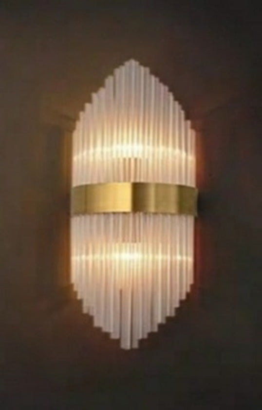 88002W/S Copper Crystal Wall Sconce