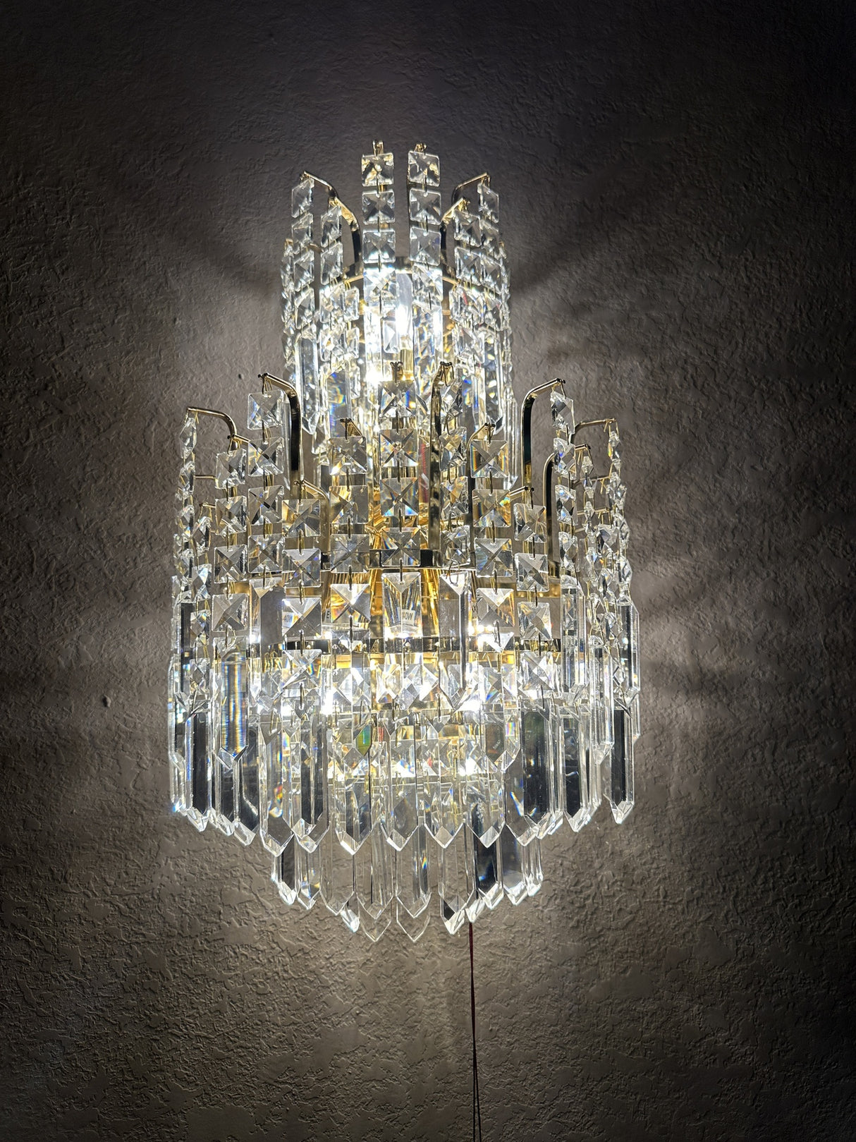 Wall Light 6019 - Gold K9 Crystal