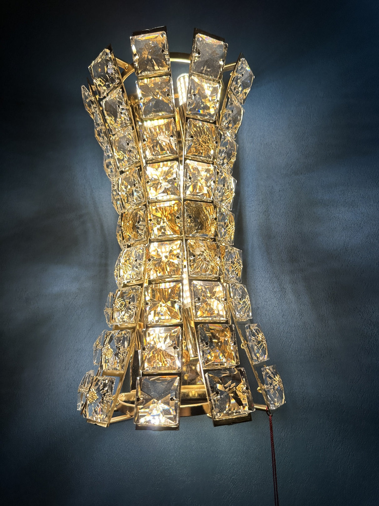 Wall Light 9655 - Gold K9 Crystal