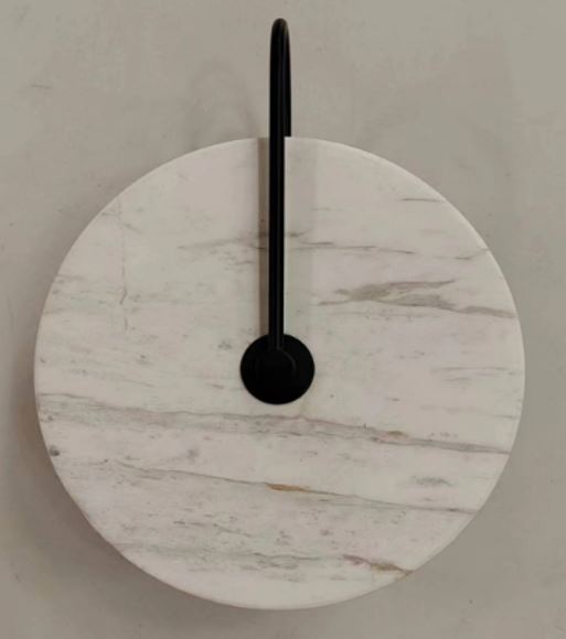 Wall Light 9798C-1W - Matt Black (Metal + Marble)