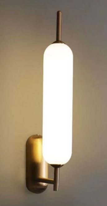 9943-1W Brass Gold Wall Light