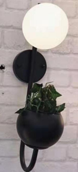 9990A-1W Matt Black Wall Light