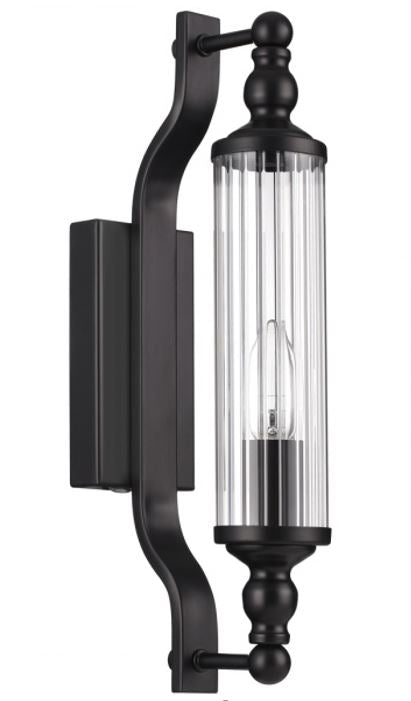 9990A-1W Matt Black Wall Light
