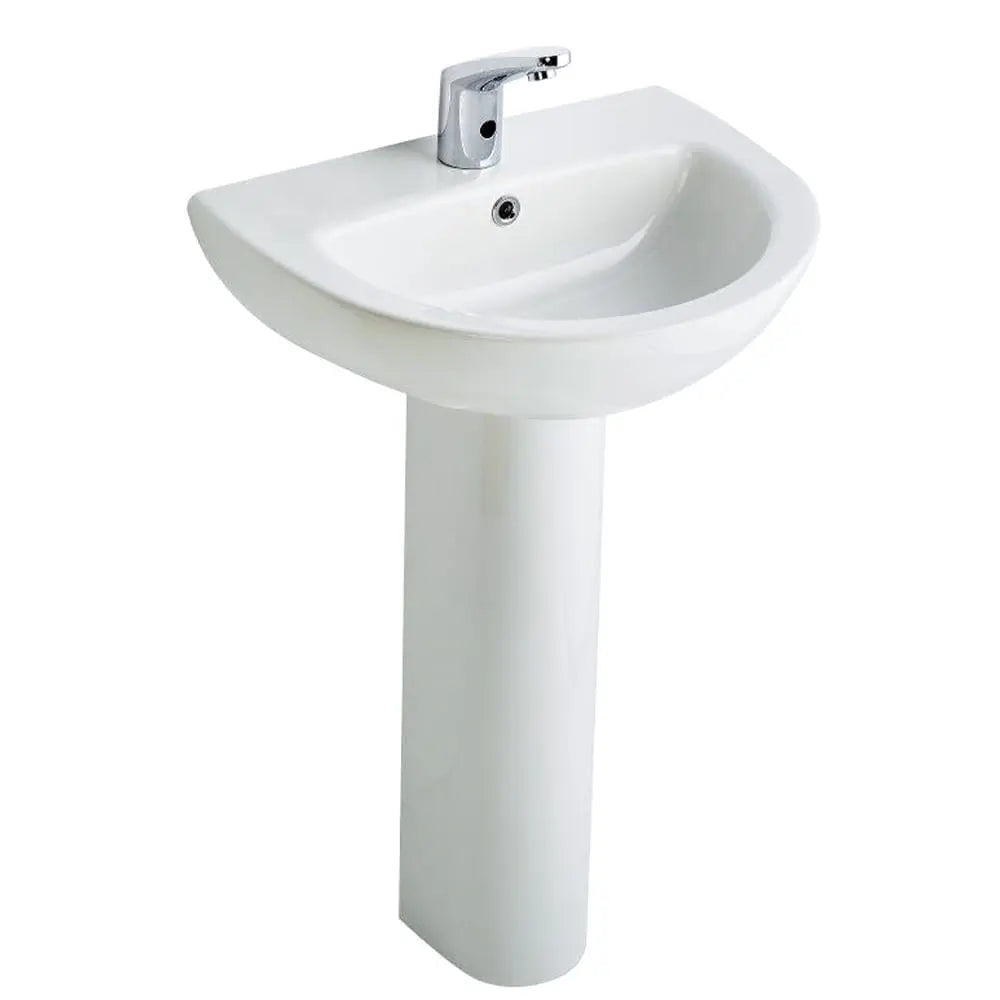 Wash Basin Full Pedestal White BuyonBudget