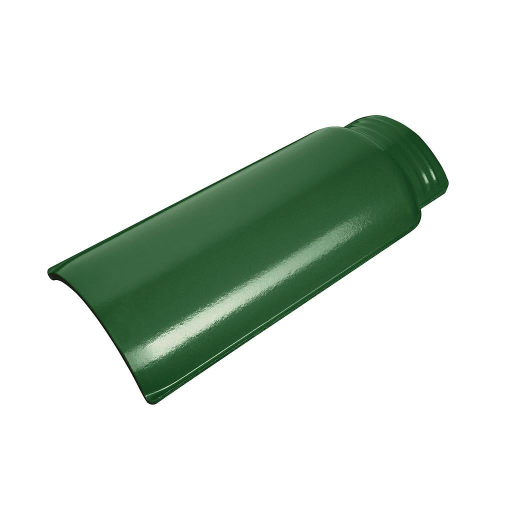 Wave Roof Tile – Ridge Islamic Green: