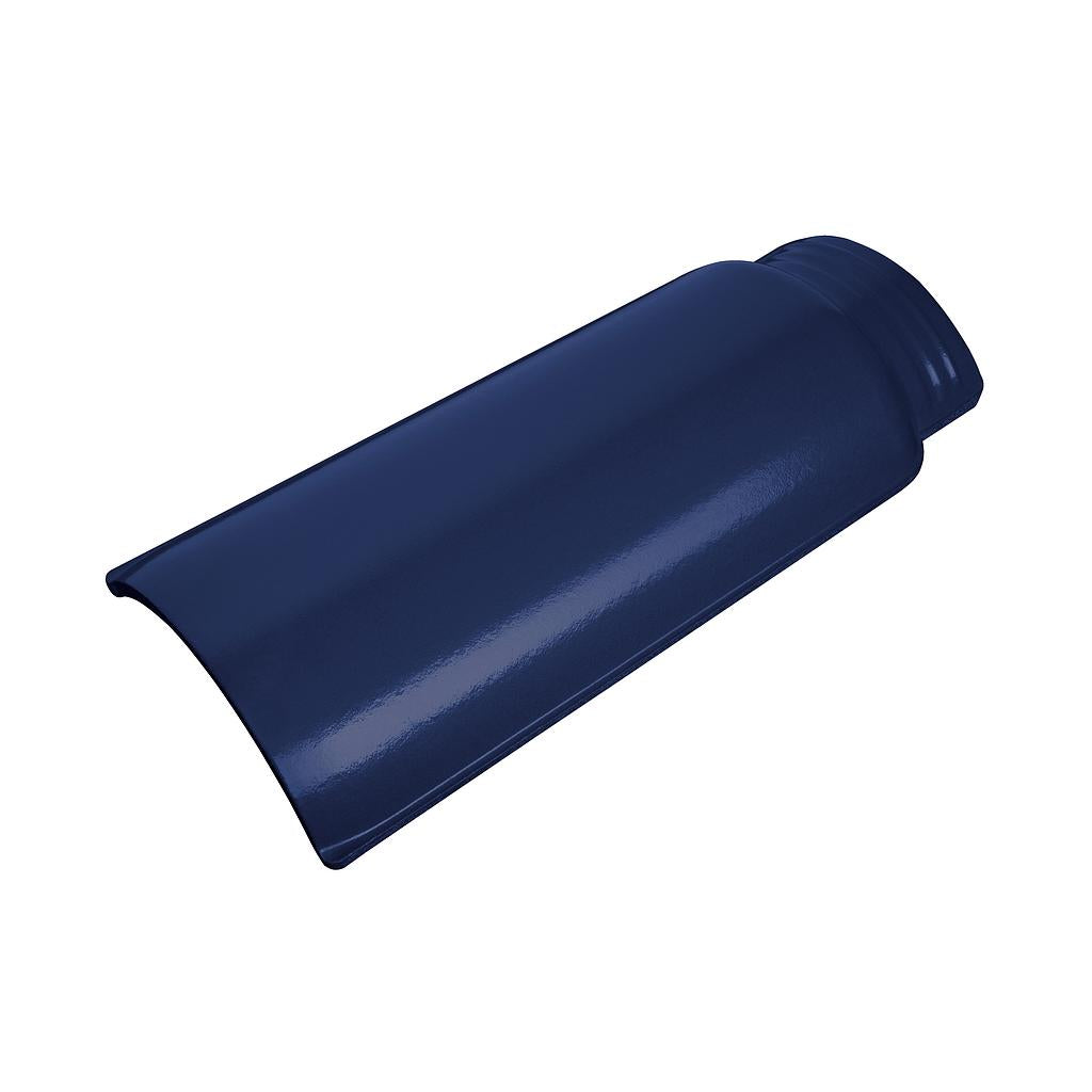 Wave Roof Tile - Ridge Cobalt Blue: