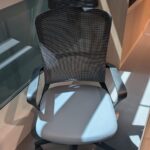 Office Chair Grey with Headrest