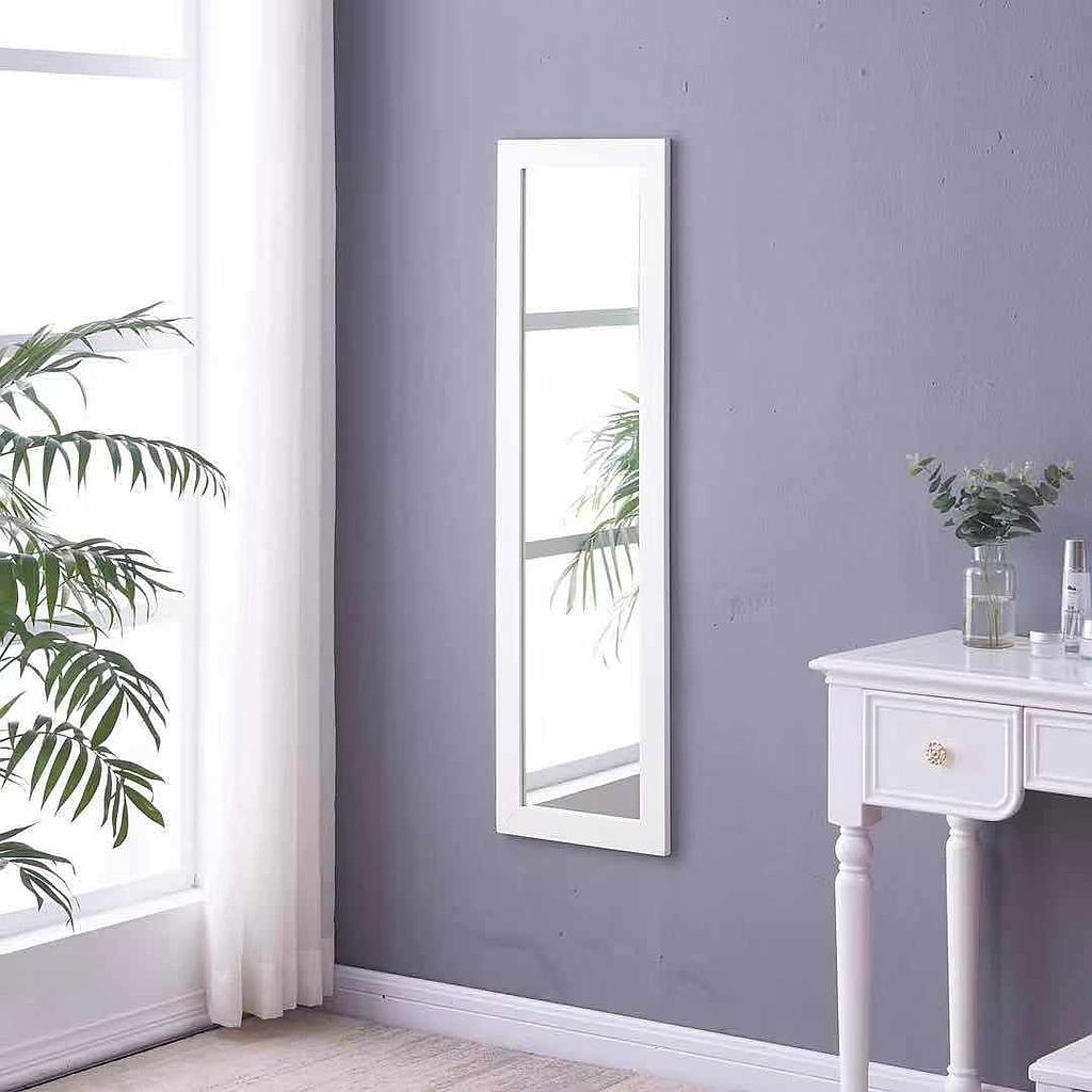 CHD-00670 Wood Over-the-Door Mirror – White: