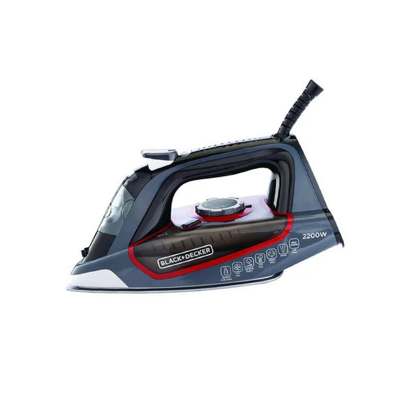 Black+Decker 2200W Ceramic Plate Steam Iron