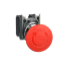 Schneider Harmony XB4, Emergency stop switching off, metal, red mushroom Ø40, Ø22, trigger latching turn to release, 1 NC