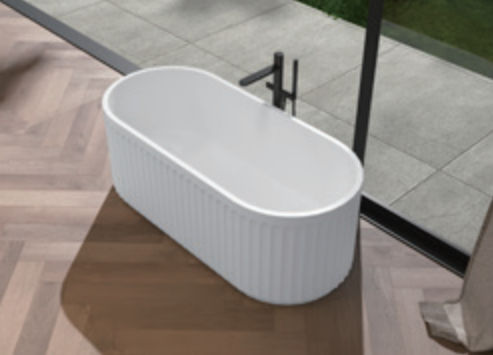 YL6215 – Solid Surface Freestanding Bathtub (White)
