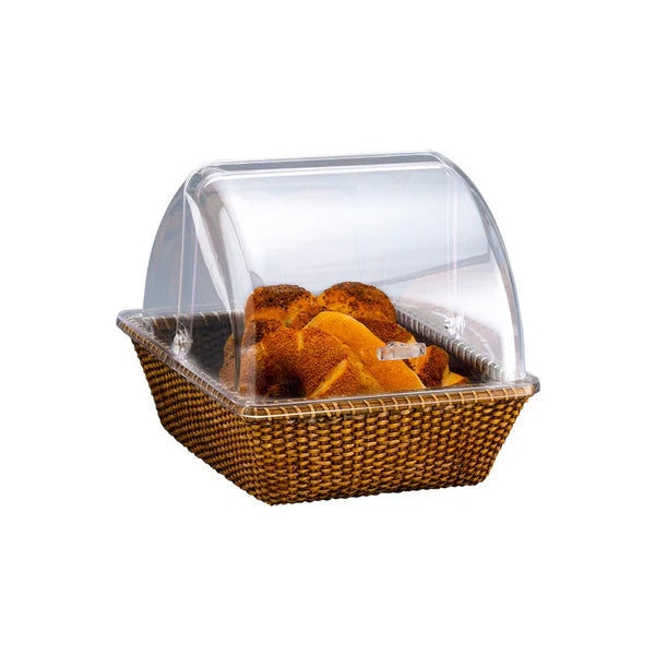 Alkan Lantern With Polycarbonate Lid And Rattan Basket