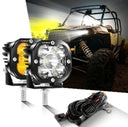 LED Pod Lights White & Yellow Light (2pcs/set 3" 80W 9600LM)
