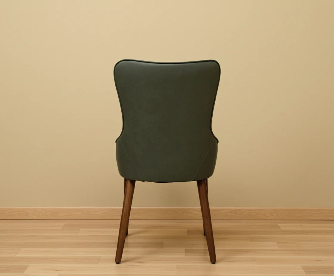 ZM 128 – Modern Upholstered Dining Chair (Beige & Grey)