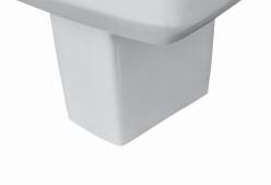 Zyra Basin with Half Pedestal – Alaska White