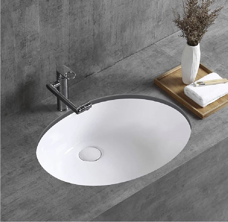 Under Counter Basin - White