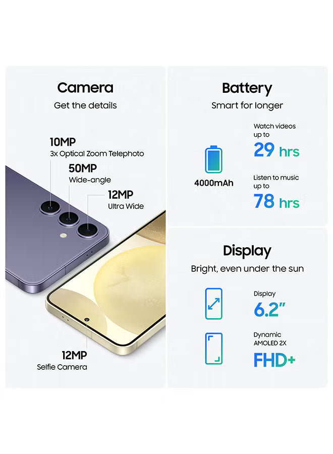 Galaxy S24 Dual SIM Onyx Black 8GB RAM 128GB 5G - Middle East Version