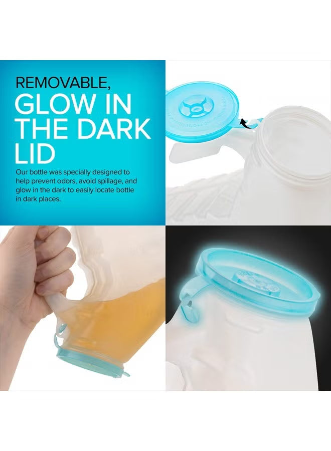 Male Urinal with Glow in The Dark Lid