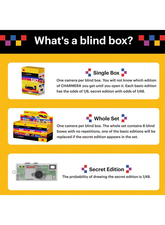 KODAK CHARMERA Keychain Digital Camera Blind Box Single Box (1PC)